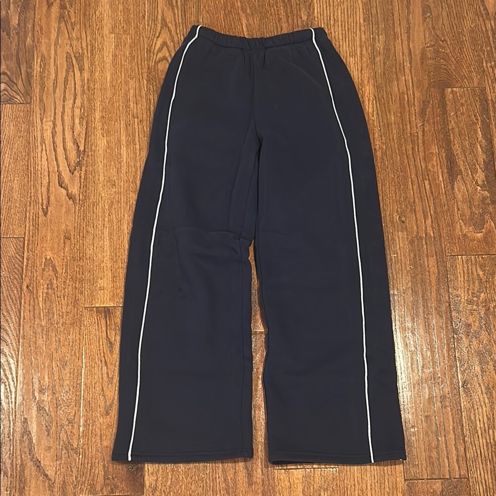 edikted striped wide leg sweatpants